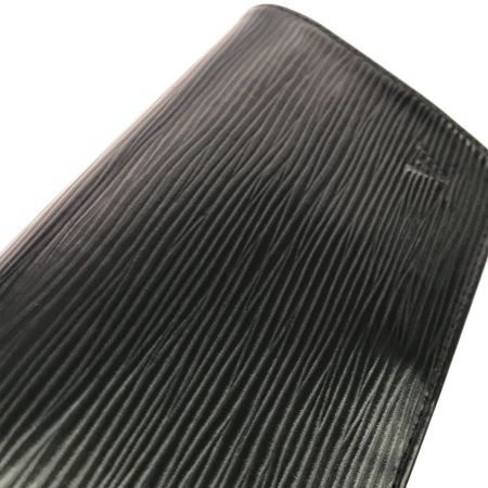  LOUIS VUITTON ルイヴィトン 2つ折り財布 エピ ポルトフォイユトレゾール M63972 ブラック