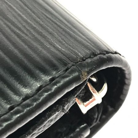  LOUIS VUITTON ルイヴィトン 2つ折り財布 エピ ポルトフォイユトレゾール M63972 ブラック