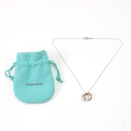  Tiffany & Co. ティファニー インターロッキングサークル ネックレス シルバー/メタル 約39cm