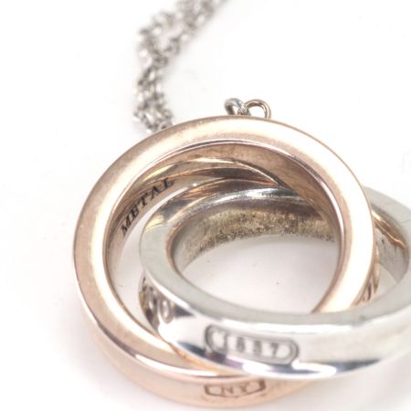  Tiffany & Co. ティファニー インターロッキングサークル ネックレス シルバー/メタル 約39cm