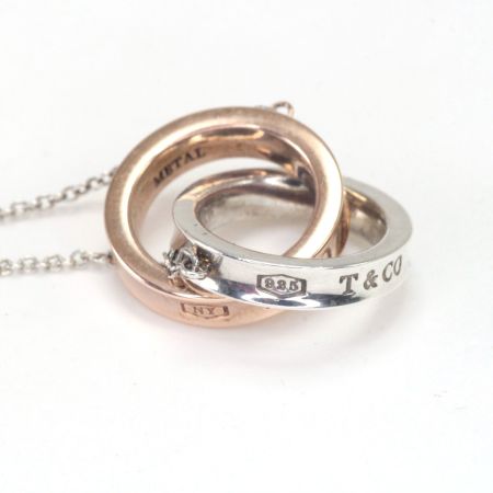  Tiffany & Co. ティファニー インターロッキングサークル ネックレス シルバー/メタル 約39cm