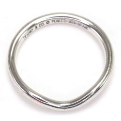 $$ Tiffany & Co. ティファニー リング 9号 カーブドバンドリング/エルサペレッティ SV925 Bランク