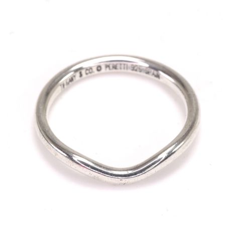  Tiffany & Co. ティファニー リング 9号 カーブドバンドリング/エルサペレッティ SV925
