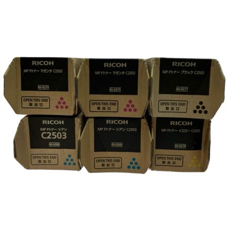  RICOH リコー インクカートリッジ 6本セット C2503