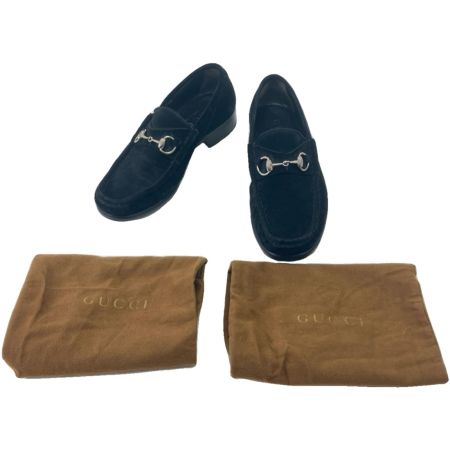  GUCCI グッチ スウェード ローファー 40¹/₂ 110 0009 ブラック