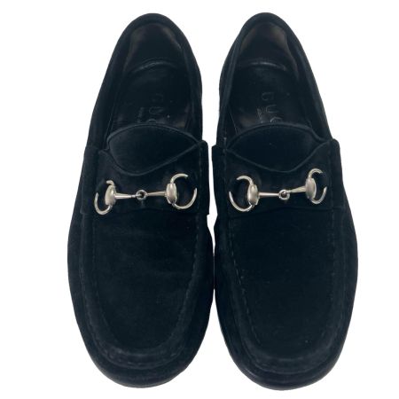  GUCCI グッチ スウェード ローファー 40¹/₂ 110 0009 ブラック
