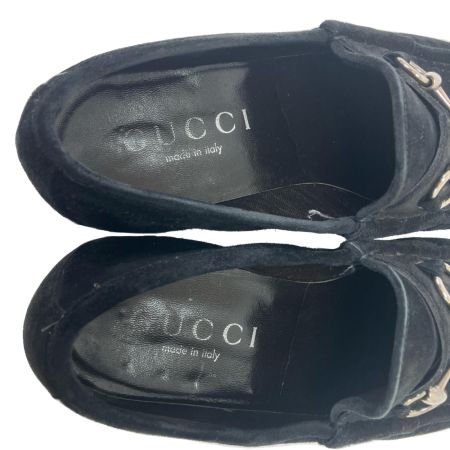  GUCCI グッチ スウェード ローファー 40¹/₂ 110 0009 ブラック