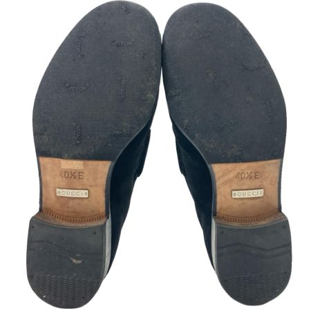  GUCCI グッチ スウェード ローファー 40¹/₂ 110 0009 ブラック