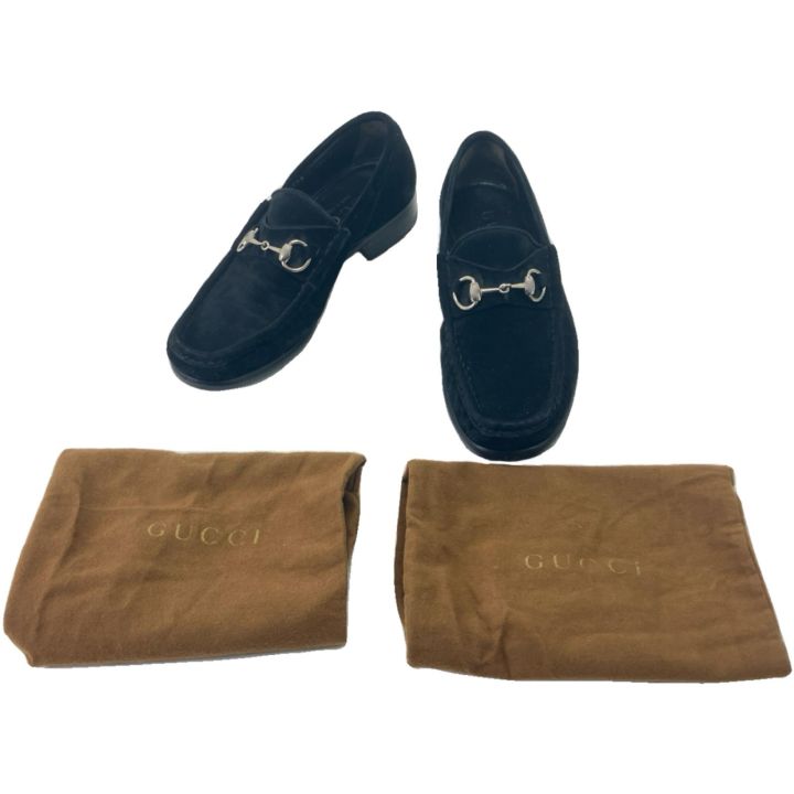 GUCCI グッチ スウェード ローファー 40¹/₂ 110 0009 ブラック - 中古