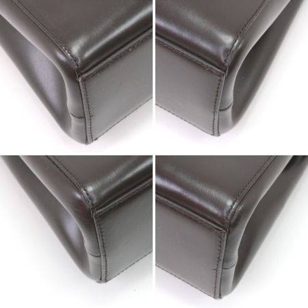  PRADA プラダ トートバッグ レザー ダークブラウン