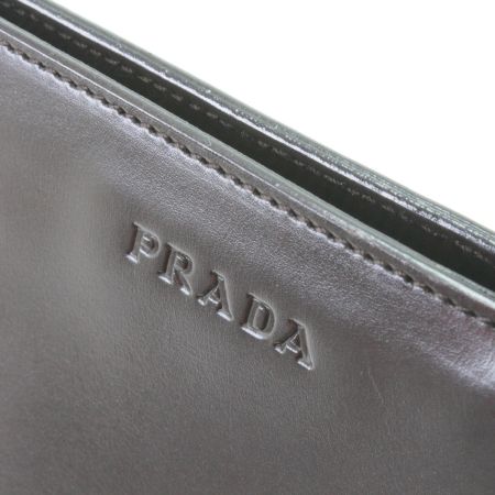  PRADA プラダ トートバッグ レザー ダークブラウン