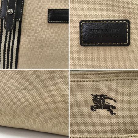  BURBERRY BLUE LABEL バーバリーブルーレーベル ハンドバッグ ヨゴレ多数有 ベージュ