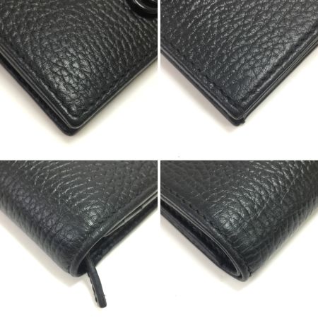  GUCCI グッチ 2つ折り財布 GG プチマーモント レザー 456126 ブラック