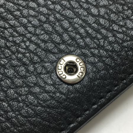  GUCCI グッチ 2つ折り財布 GG プチマーモント レザー 456126 ブラック