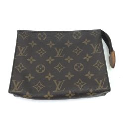 $$ LOUIS VUITTON ルイヴィトン コスメポーチ モノグラム ポッシュ・トワレット 19 M47544 Cランク