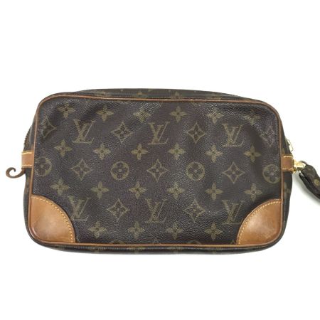  LOUIS VUITTON ルイヴィトン セカンドバッグ モノグラム マルリードラゴンヌGM 本体ファスナー純正外で修理有 M51825