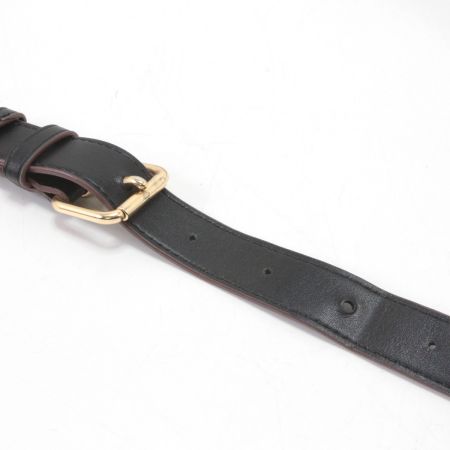  COACH コーチ シグネチャー ジョージー サドル ショルダーバッグ C2806 ブラック×ダークブラウン