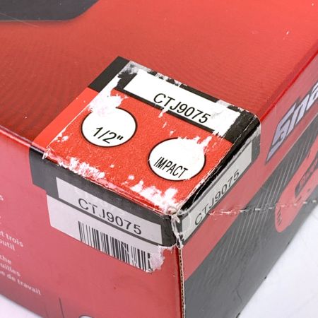  Snap-on スナップオン 1/2 コードレス インパクトレンチ CTJ9075 バッテリー×2 充電器 カバー付 CTJ9075 レッド