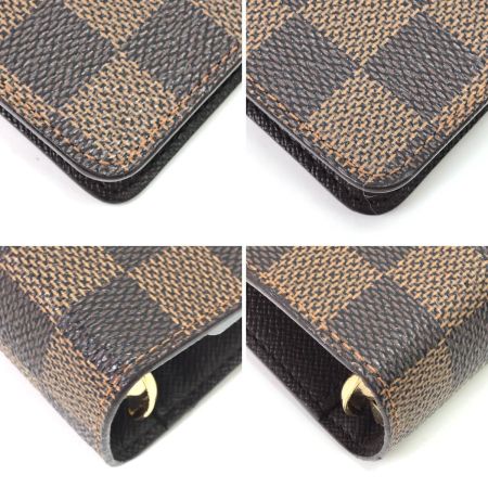  LOUIS VUITTON ルイヴィトン 手帳カバー ダミエ アジェンダMM RIE刻印有 R20701 ブラウン