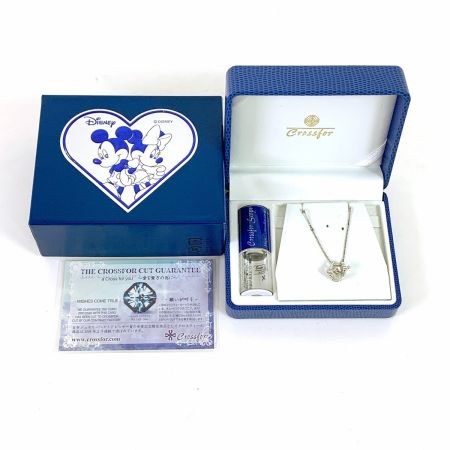  Crossfor Disny ミッキーダンシングストーン ネックレス SV925 40-45cm