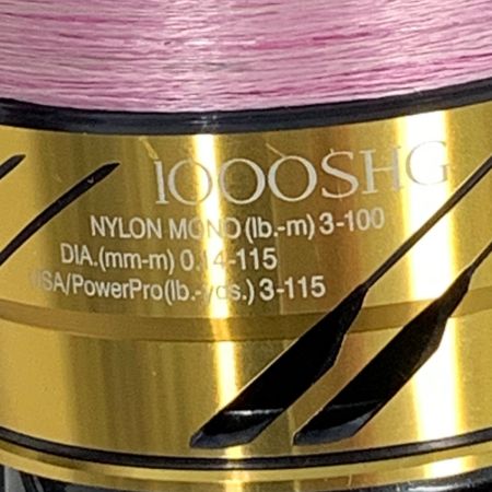  SHIMANO シマノ 釣り用品 リール スピニングリール 1000SHG