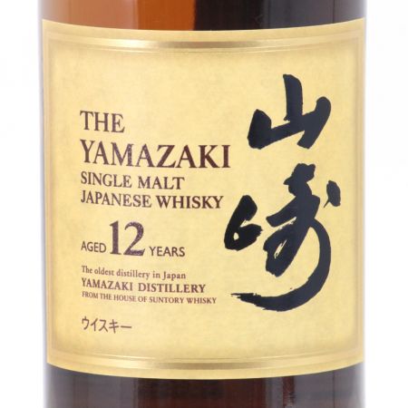 【北海道内限定発送】 SUNTORY サントリー シングルモルトウイスキー 山崎 12年 700ml 43度 未開栓