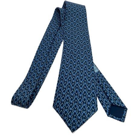  HERMES エルメス ネクタイ ブルー