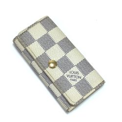 $$ LOUIS VUITTON ルイヴィトン キーケース ダミエ・アズール ミュルティクレ4 N60020 Cランク