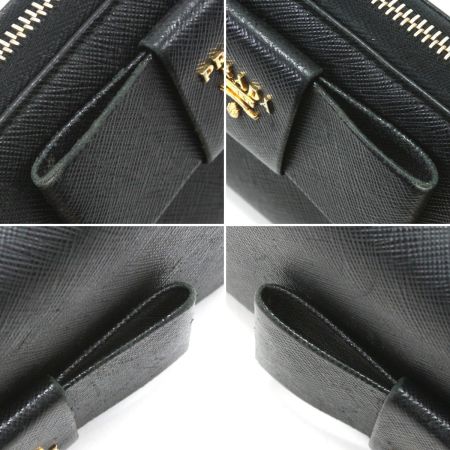  PRADA プラダ ラウンドファスナー財布 1M0506 ブラック