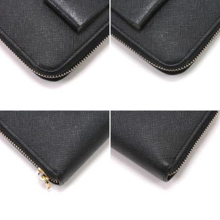  PRADA プラダ ラウンドファスナー財布 1M0506 ブラック