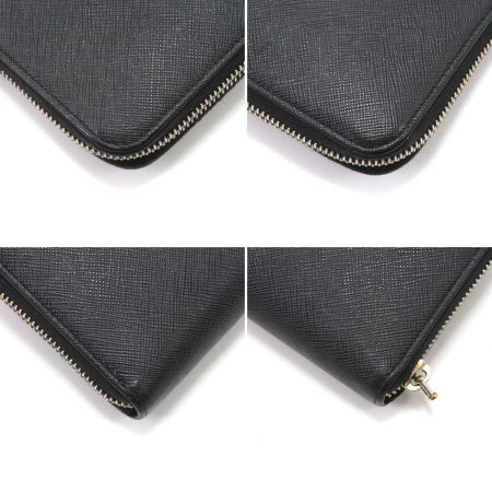  PRADA プラダ ラウンドファスナー財布 1M0506 ブラック
