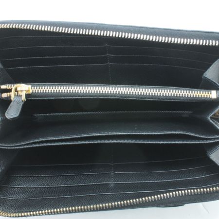  PRADA プラダ ラウンドファスナー財布 1M0506 ブラック