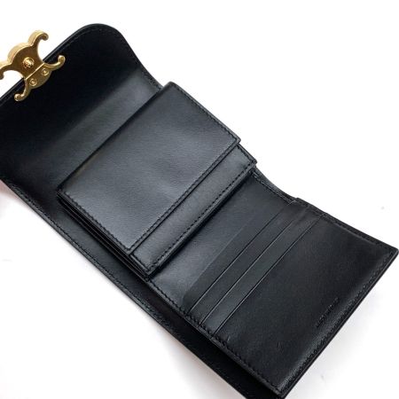  CELINE セリーヌ スモール フラップウォレット トリオンフ wat 2284 w-sd-3254 ブラック
