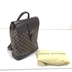 $$ LOUIS VUITTON ルイヴィトン リュック ダミエ・ジェアン ソーホー N51132 ブラウン Bランク