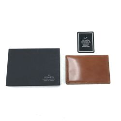 $$ Somes Saddle ソメスサドル 名刺入れ ディアマン カードオーガナイザー DM-65-NT キャメル Aランク