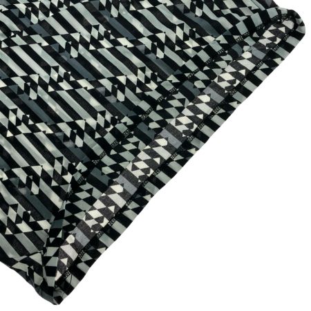  FENDI フェンディ ワンピース 44サイズ 幾何学模様 ブラック×グレー