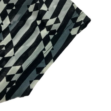  FENDI フェンディ ワンピース 44サイズ 幾何学模様 ブラック×グレー