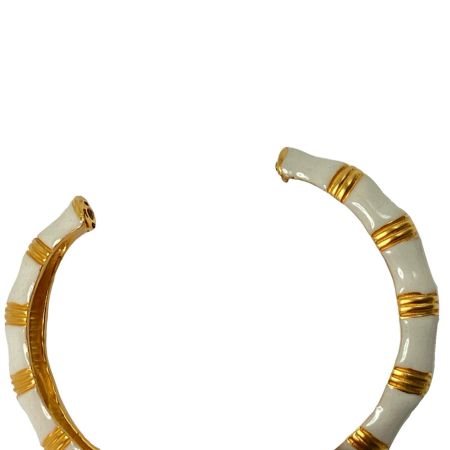  Kenneth Jay Lane ケネス・ジェイ・レーン バングル 内側KENNETH LANE刻印 white