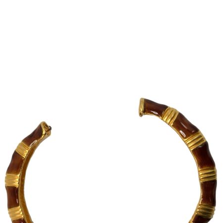  Kenneth Jay Lane ケネス・ジェイ・レーン バングル 内側KENNETH LANE刻印 brown