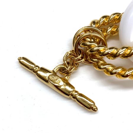  KJL ブレスレット ゴールド×ホワイト