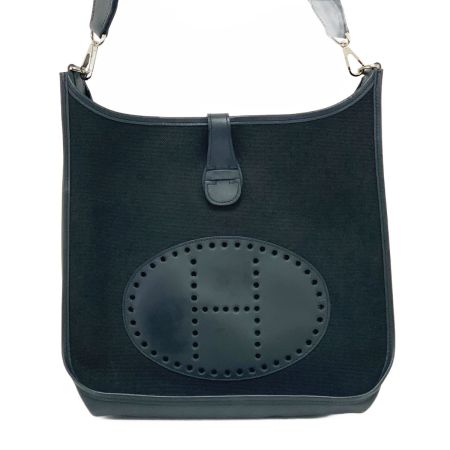  HERMES エルメス エブリン2GM トワル・ハンター ショルダーバッグ ブラック
