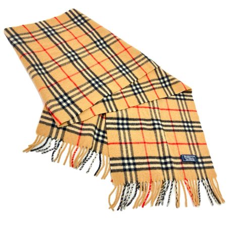  Burberrys バーバリーズ ベージュ チェック LAMBS WOOL  ベージュ