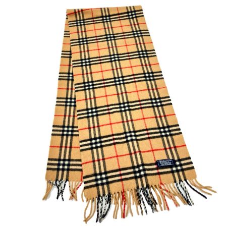  Burberrys バーバリーズ ベージュ チェック LAMBS WOOL  ベージュ