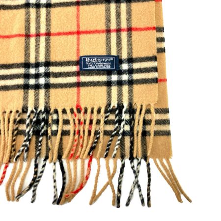  Burberrys バーバリーズ ベージュ チェック LAMBS WOOL  ベージュ