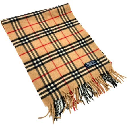  Burberrys バーバリーズ ベージュ チェック LAMBS WOOL  ベージュ