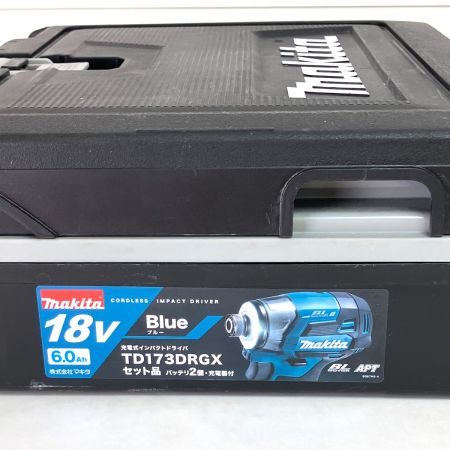  MAKITA マキタ 充電式インパクトドライバ TD173D 動作確認済 本体 ケース付 TD173D ブルー