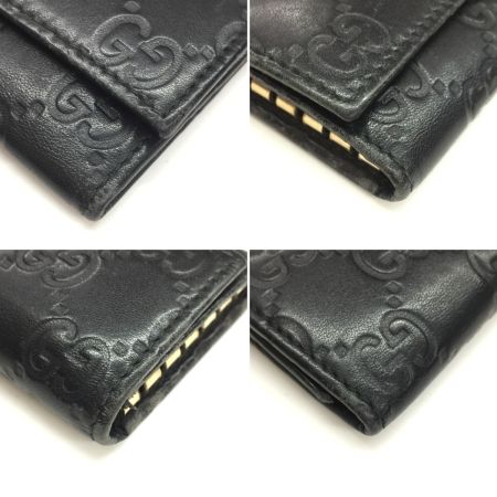  GUCCI グッチ 6連キーケース グッチシマ 138093 ブラック