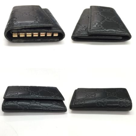  GUCCI グッチ 6連キーケース グッチシマ 138093 ブラック
