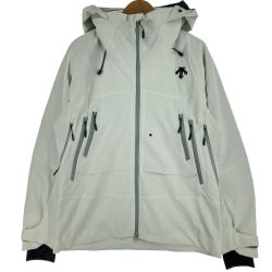 $$ DESCENTE デサント スキーウェア ジャケット Lサイズ ホワイト Aランク