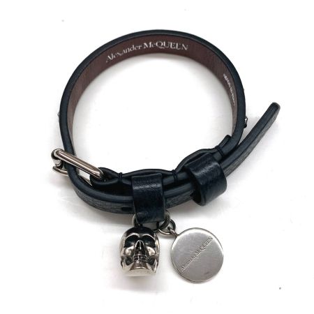  Alexander McQueen ブレスレット 16-20cm ブラック